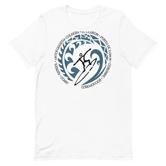 Chile Chilean Unisex T-Shirt Vintage Surfing Fan Lover