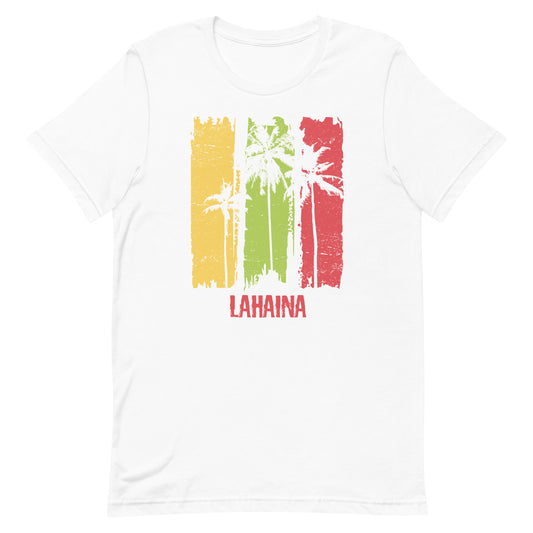 Lahaina Maui Hawaii Artistic Abstract Cool Palm Tree Souvenir Unisex T-Shirt