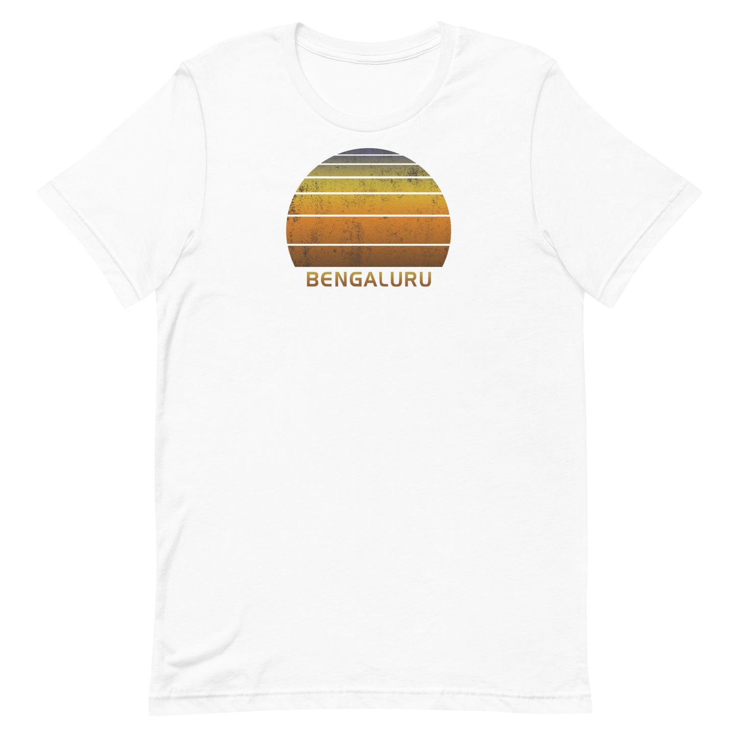 Retro Bengaluru India Vintage Sunset Vacation Souvenir Unisex T-Shirt