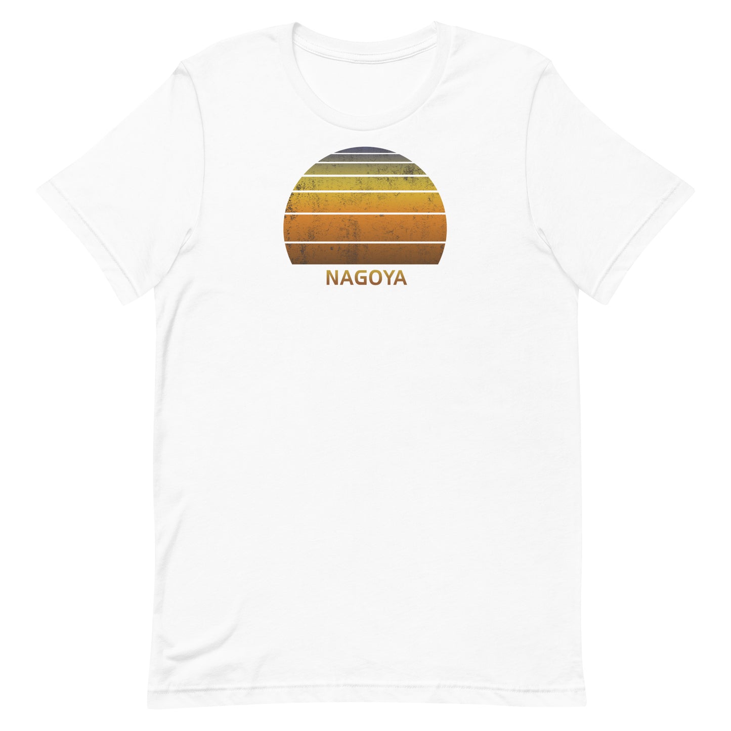 Retro Nagoya Japan Vintage Sunset Vacation Souvenir Unisex T-Shirt