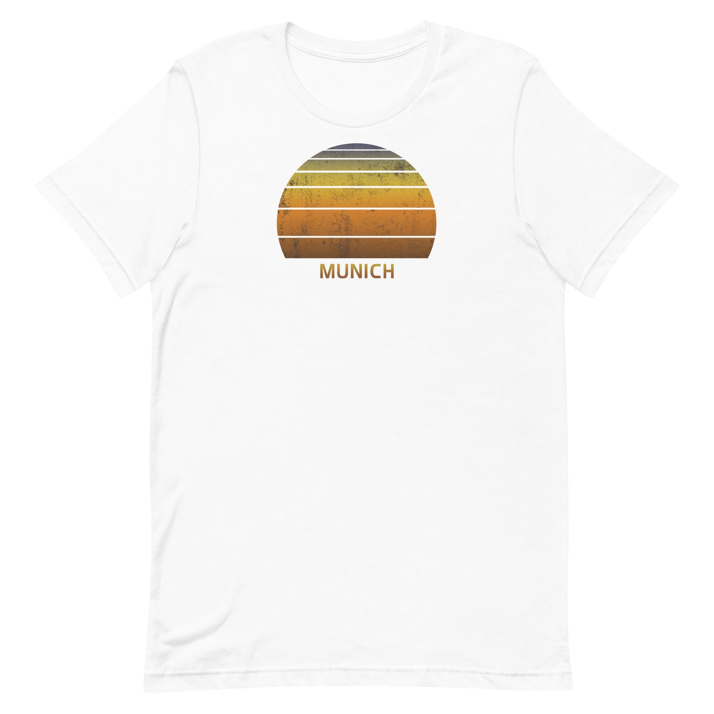 Retro Munich Germany Vintage Sunset Vacation Souvenir Unisex T-Shirt