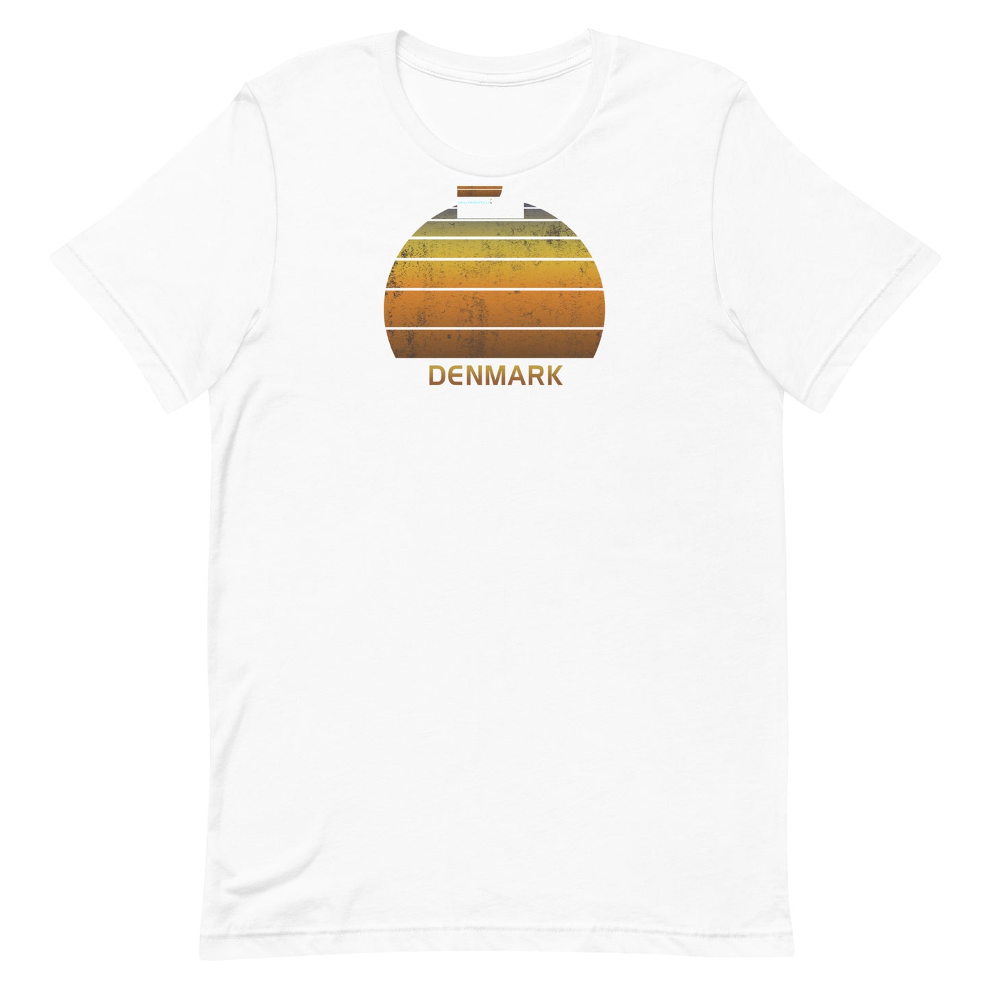 Retro Denmark Vintage Sunset Vacation Souvenir Unisex T-Shirt