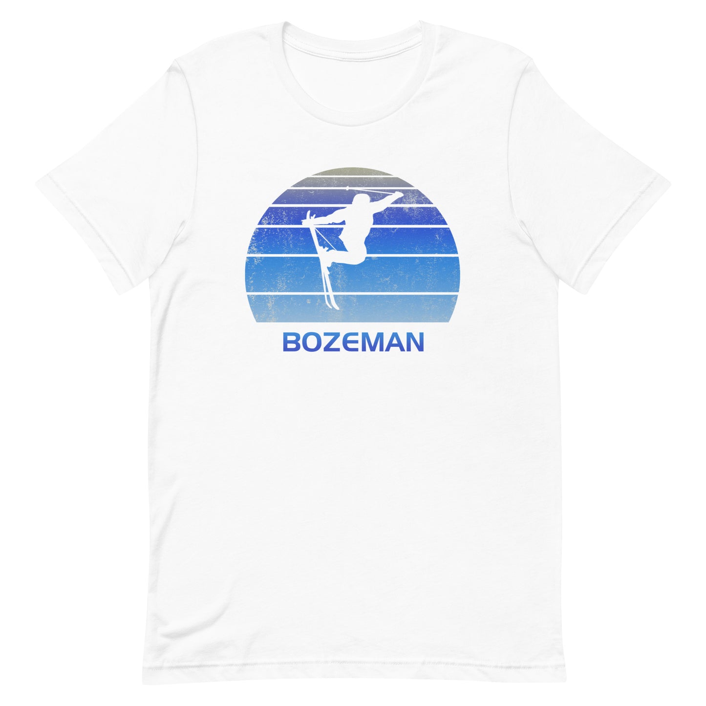 Retro Bozeman Montana Ski Fan Skier Gift Skiing Vintage Cool Unisex T-Shirt