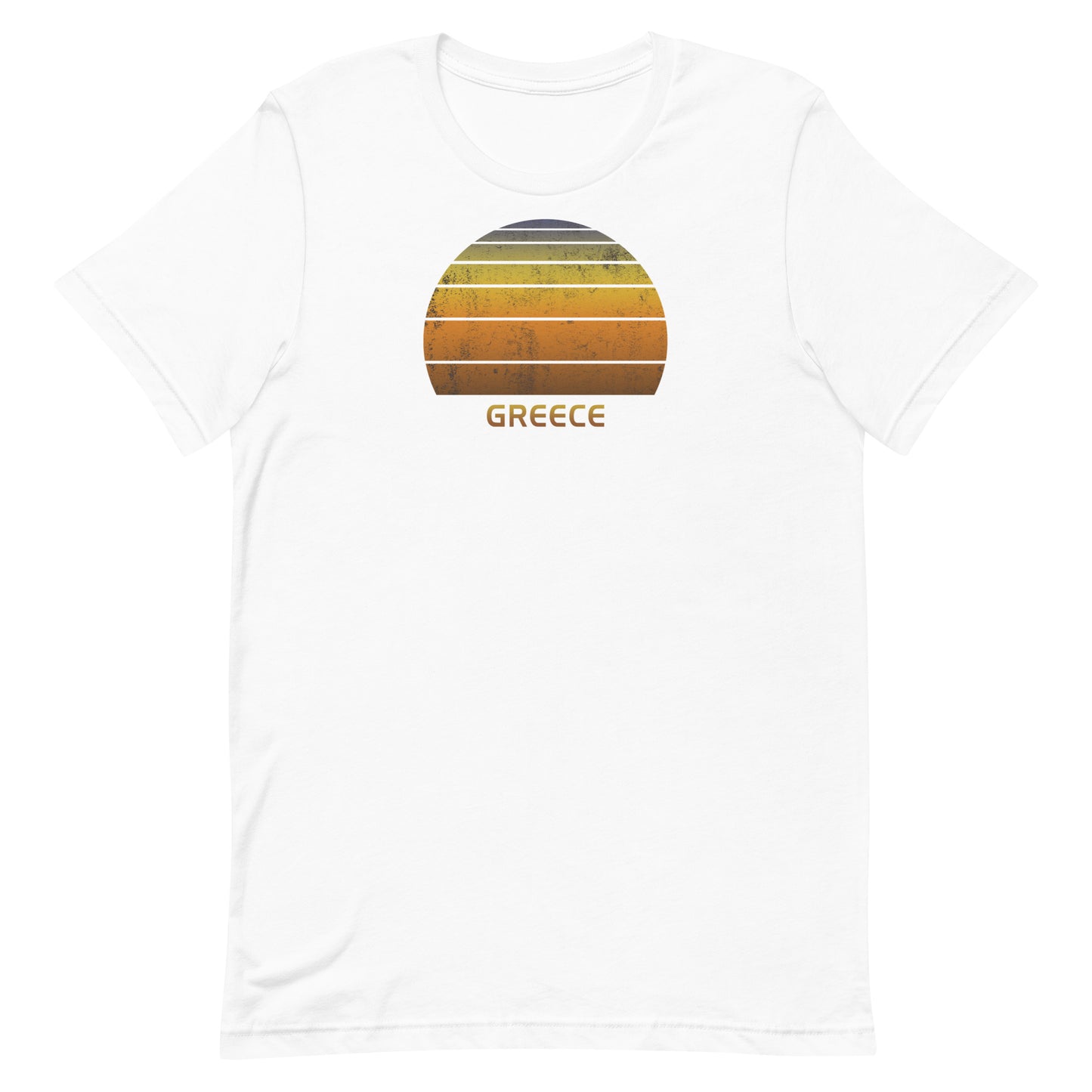 Retro Greece Vintage Sunset Vacation Souvenir Unisex T-Shirt