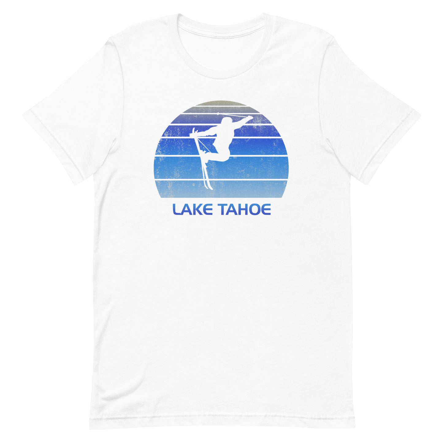 Retro Lake Tahoe California Ski Fan Skier Gift Skiing Vintage Cool Unisex T-Shirt