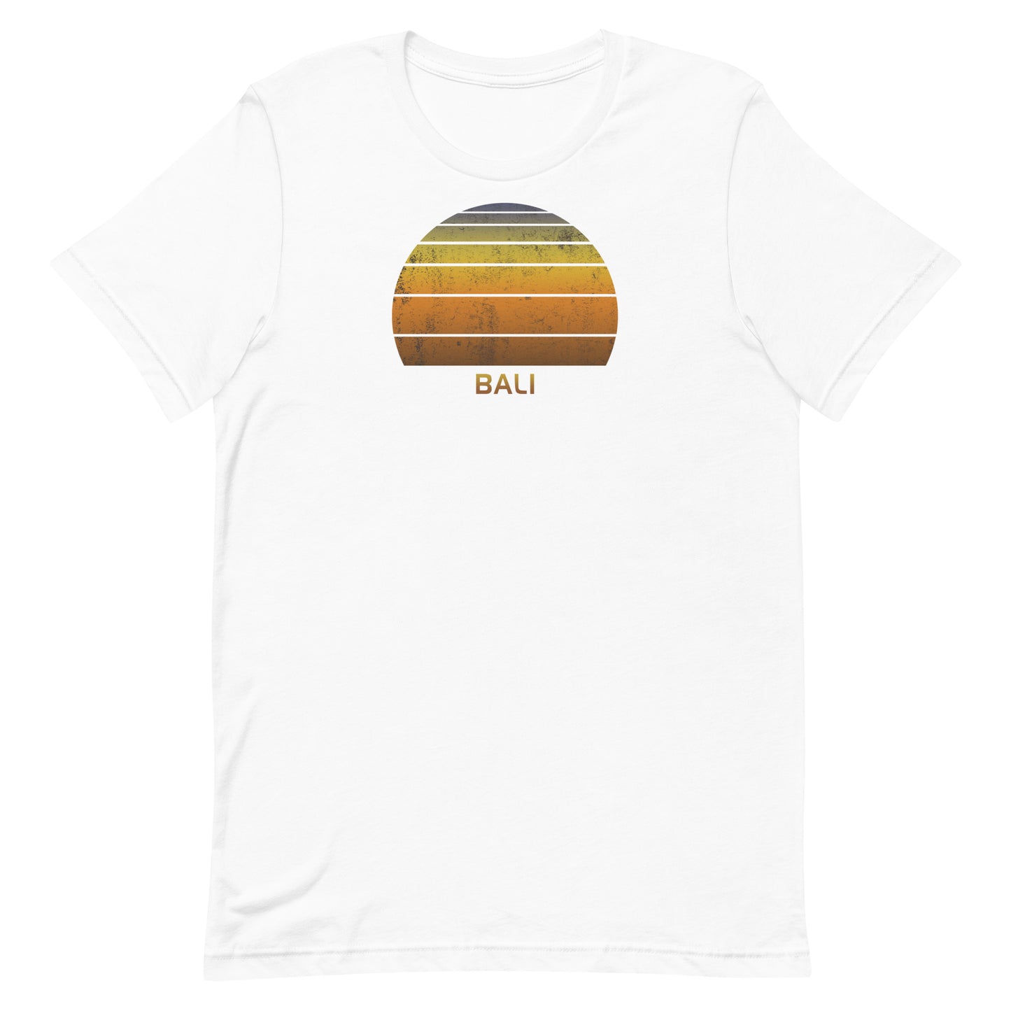 Retro Bali Indonesia Vintage Sunset Vacation Souvenir Unisex T-Shirt