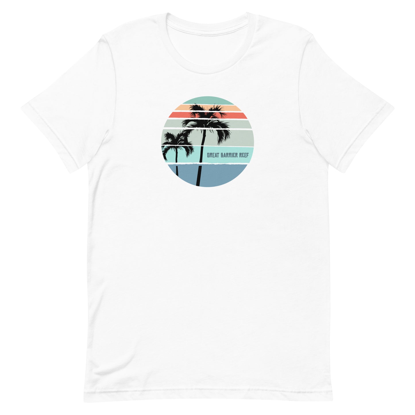 Cool Great Barrier Reef Australia Palm Tree Vacation Souvenir Unisex T-Shirt