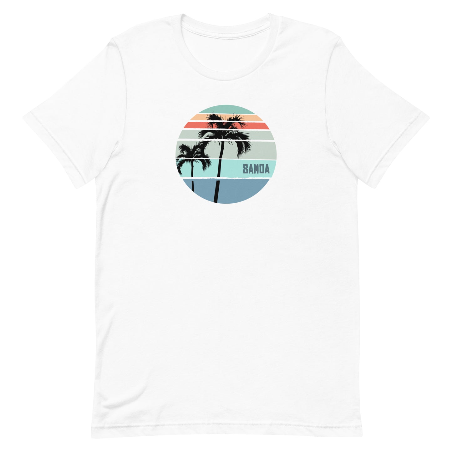 Cool Samoa Palm Tree Vacation Souvenir Artistic Unisex T-Shirt