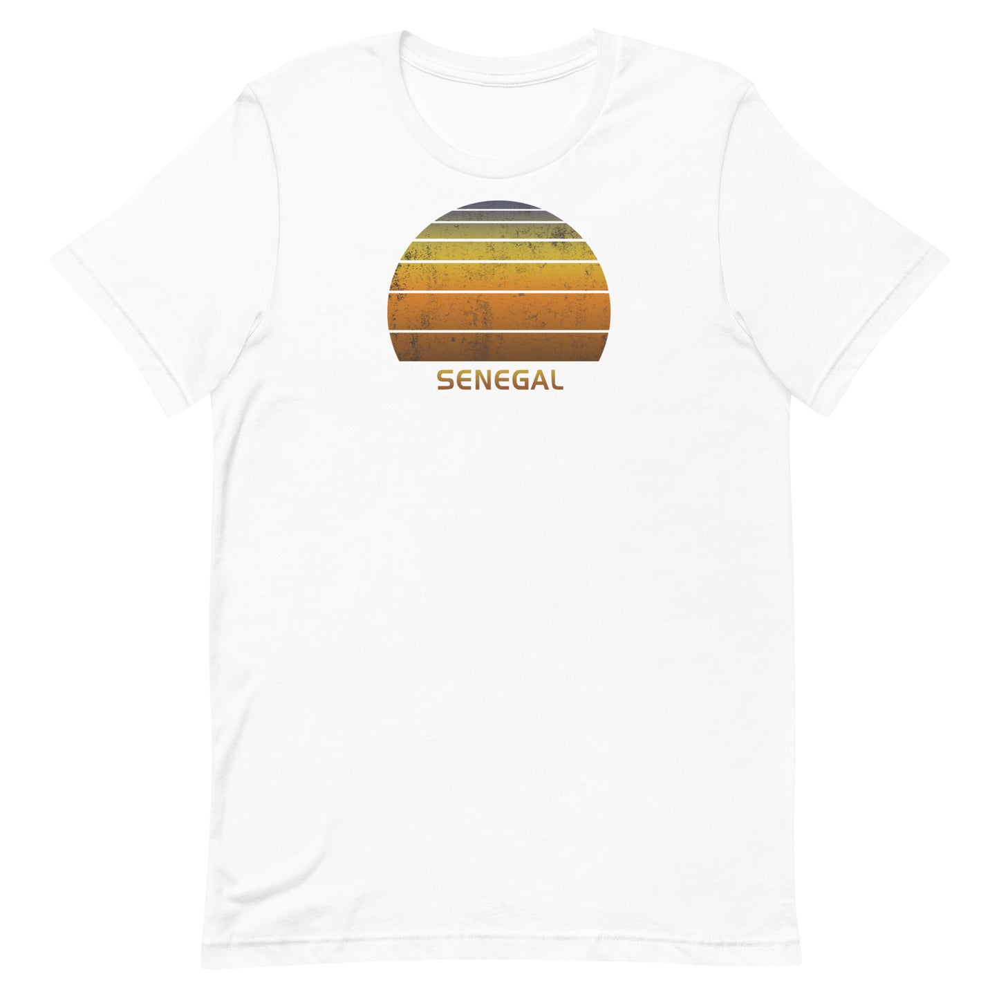 Retro Senegal Africa Vintage Sunset Vacation Souvenir Unisex T-Shirt