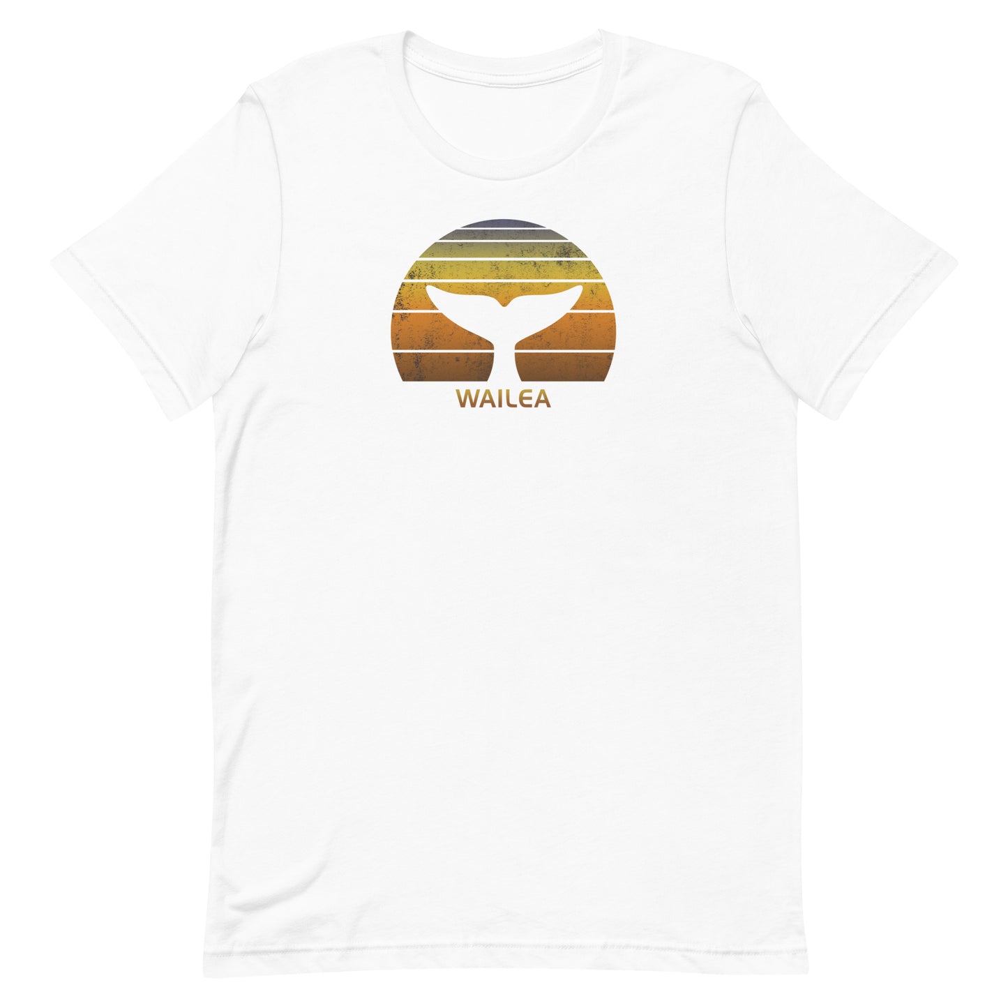 Wailea Maui Hawaii Whale Watching Fan Retro Sunset Unisex T-Shirt