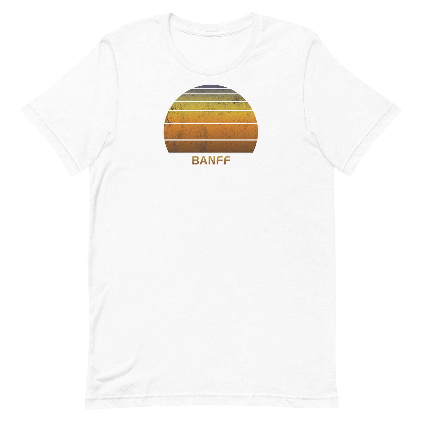 Retro Banff Canada Vintage Sunset Vacation Souvenir Unisex T-Shirt