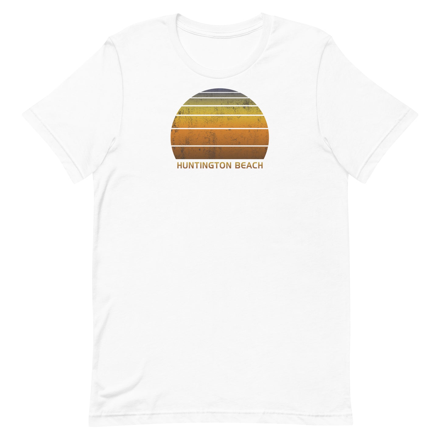 Retro Huntington Beach California Vintage Sunset Vacation Souvenir Unisex T-Shirt