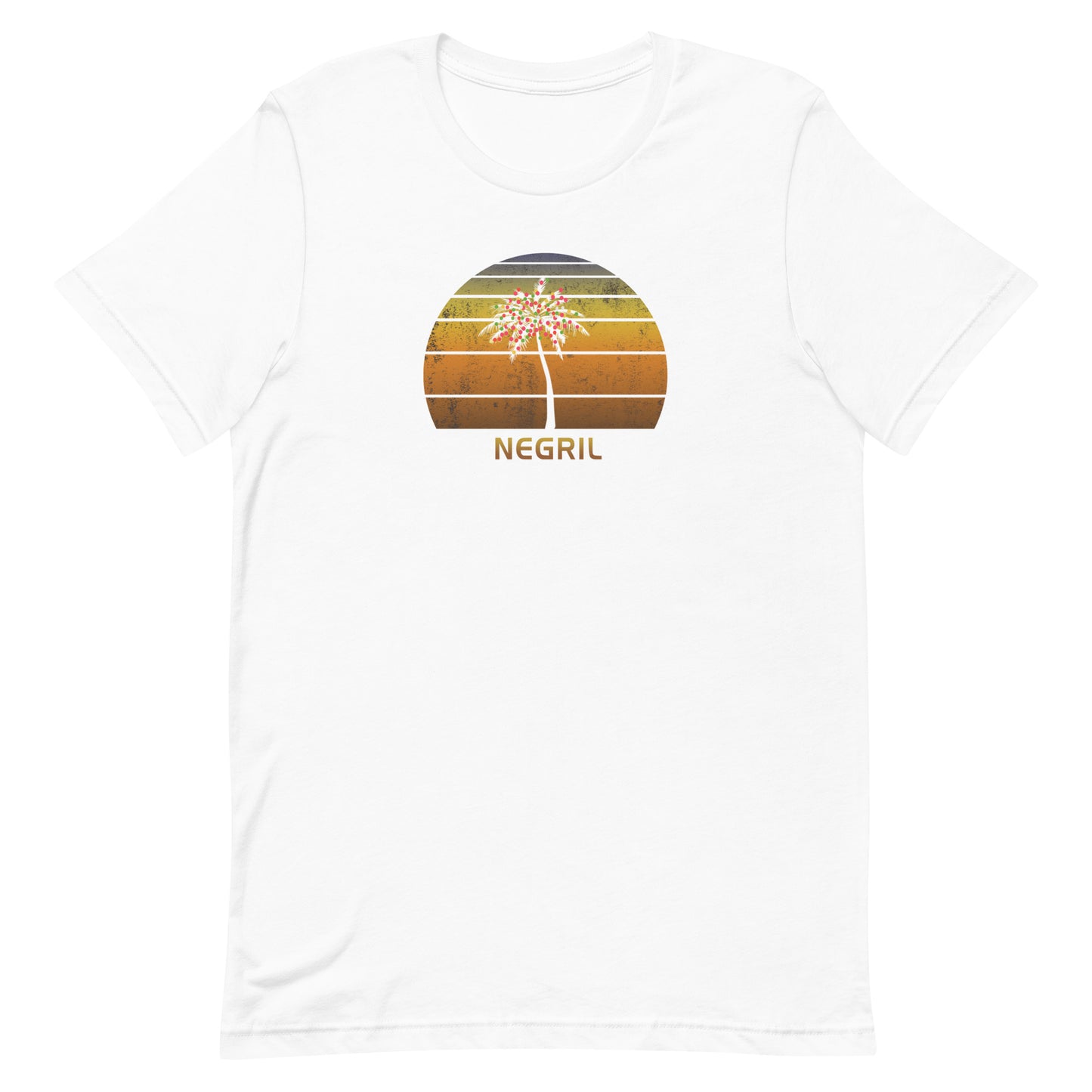 Retro Negril Jamaica Christmas Family Vacation Souvenir Sunset Unisex T-Shirt