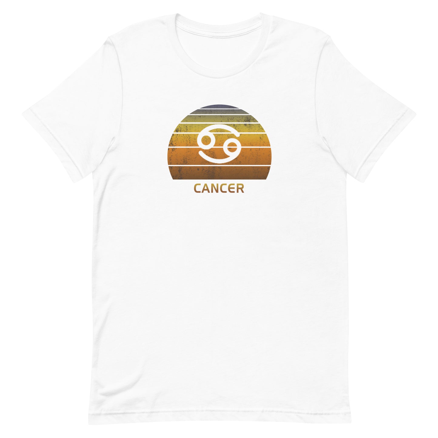 Cancer Zodiac Sign Symbol Astrology Retro Birthday Gift Present Unisex T-Shirt