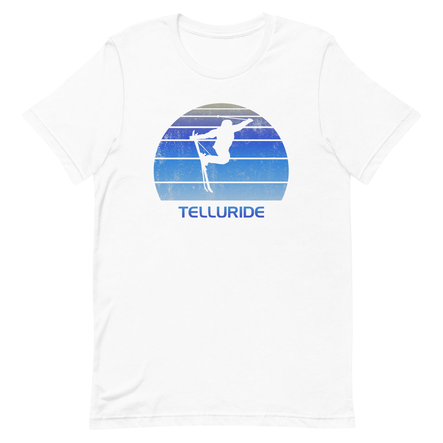 Retro Telluride Colorado Ski Fan Skier Gift Skiing Vintage Cool Unisex T-Shirt