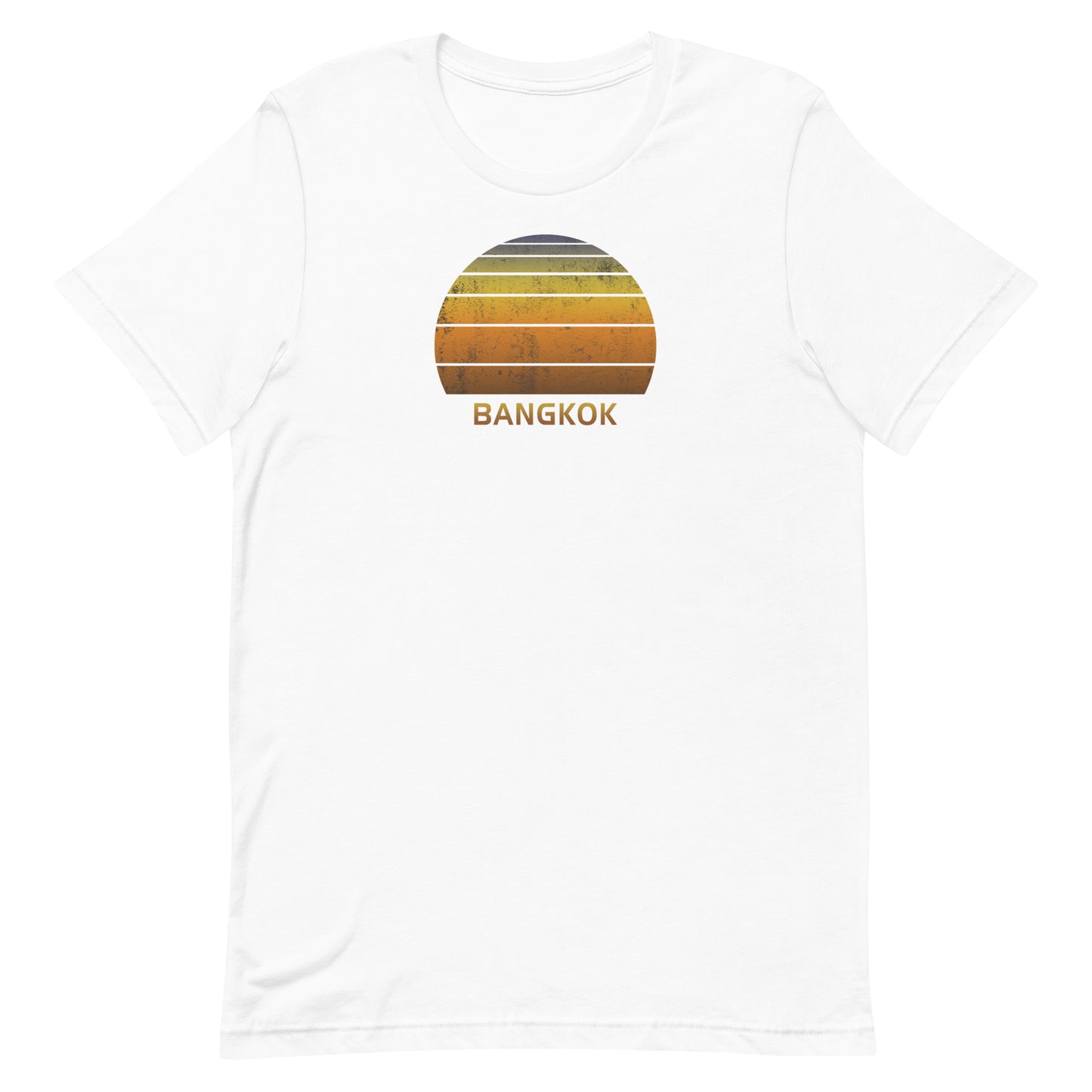 Retro Bangkok Thailand Vintage Sunset Vacation Souvenir Unisex T-Shirt