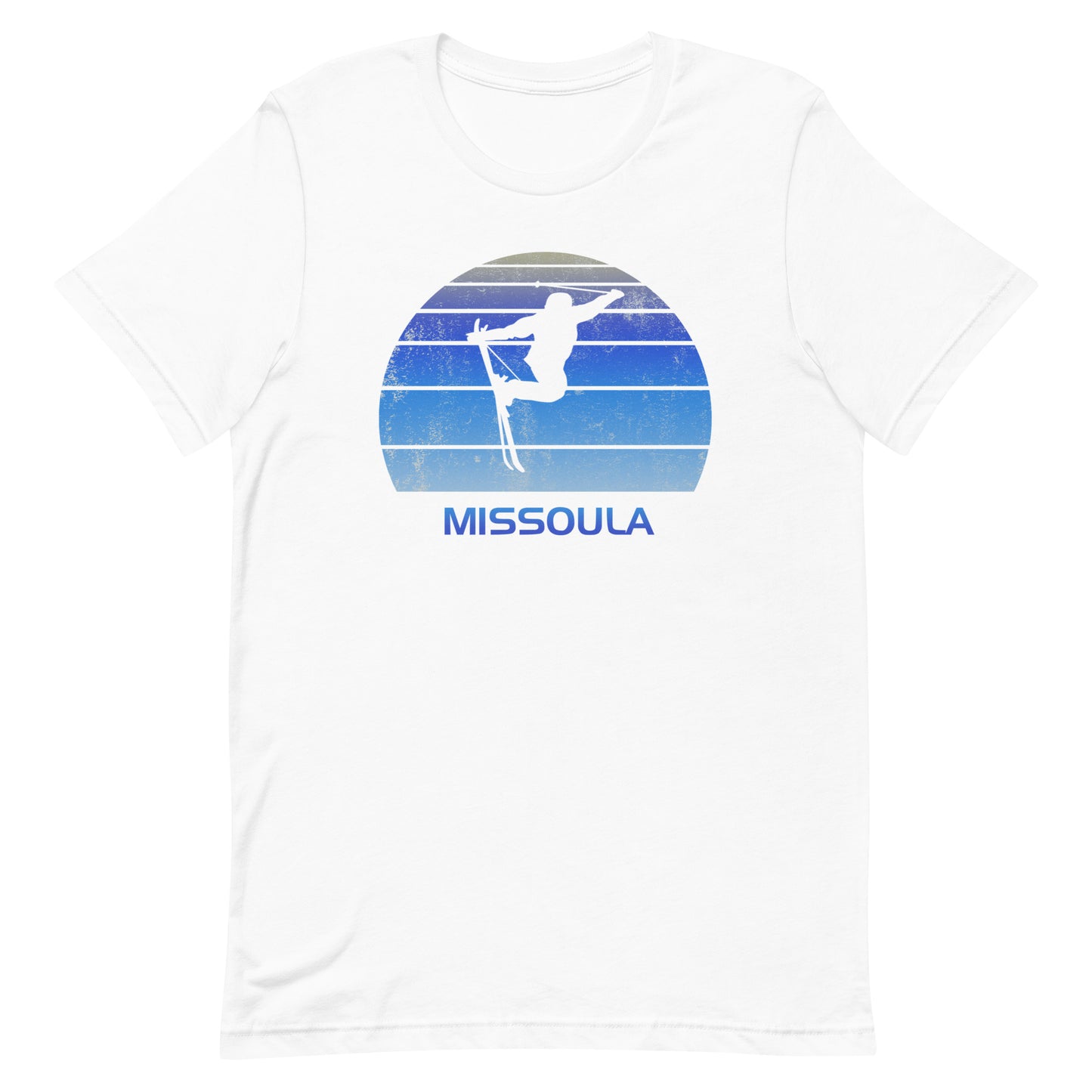 Retro Missoula Ski Fan Skier Gift Skiing Vintage Cool Unisex T-Shirt