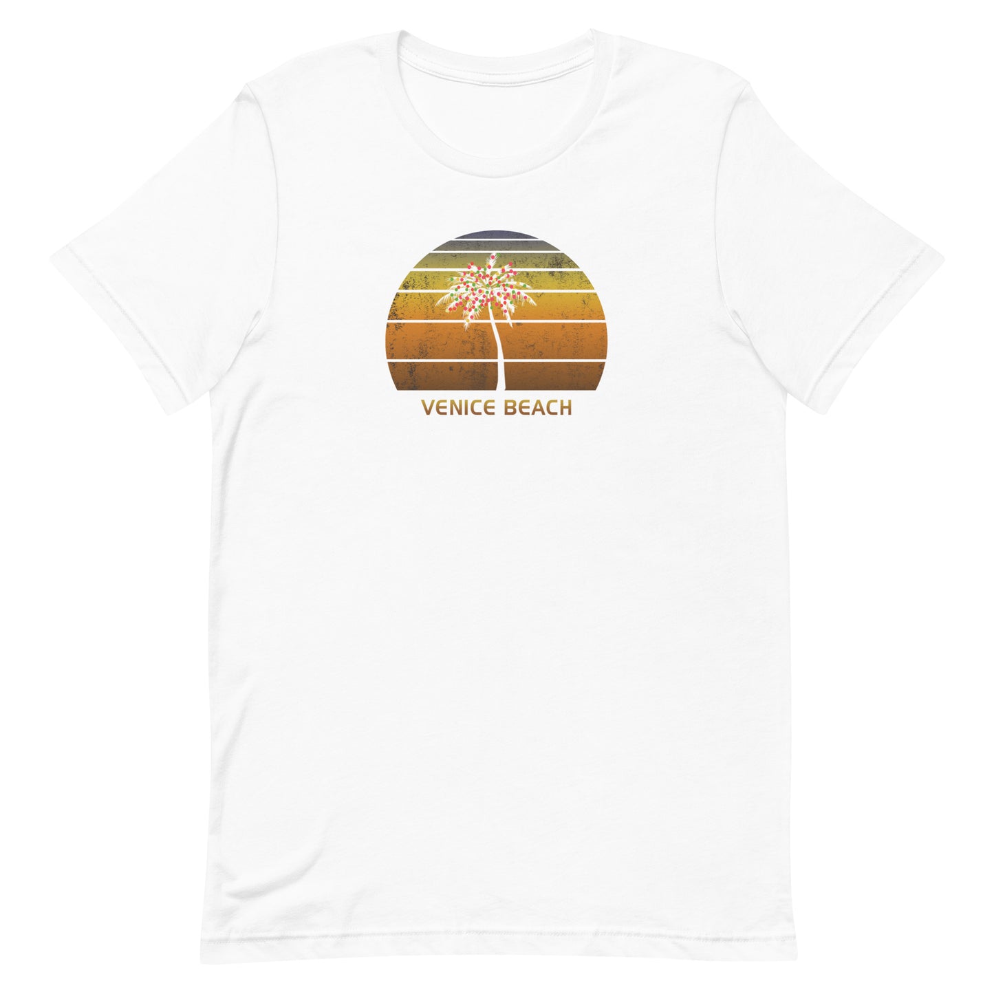 Retro Venice Beach California Christmas Family Vacation Souvenir Unisex T-Shirt