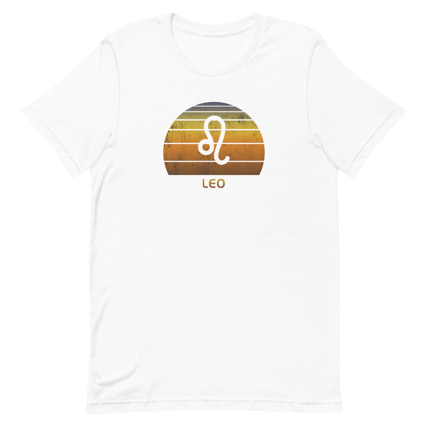 Leo Zodiac Sign Birthday Gift Symbol Retro Unisex T-Shirt