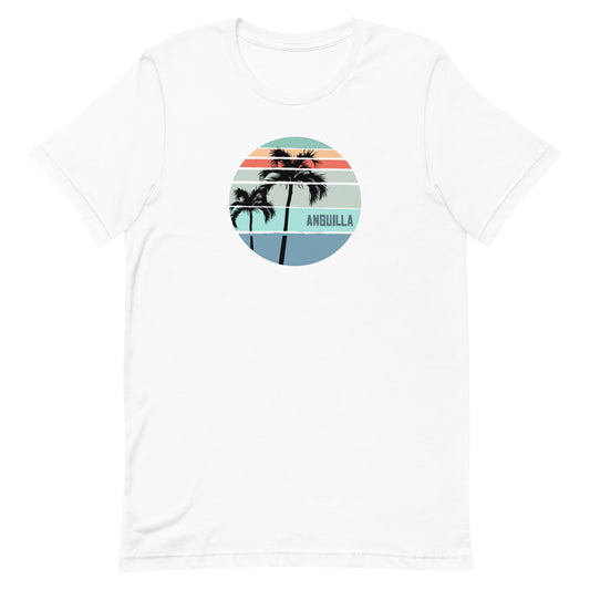 Cool Anguilla Palm Tree Vacation Souvenir Artistic Unisex T-Shirt