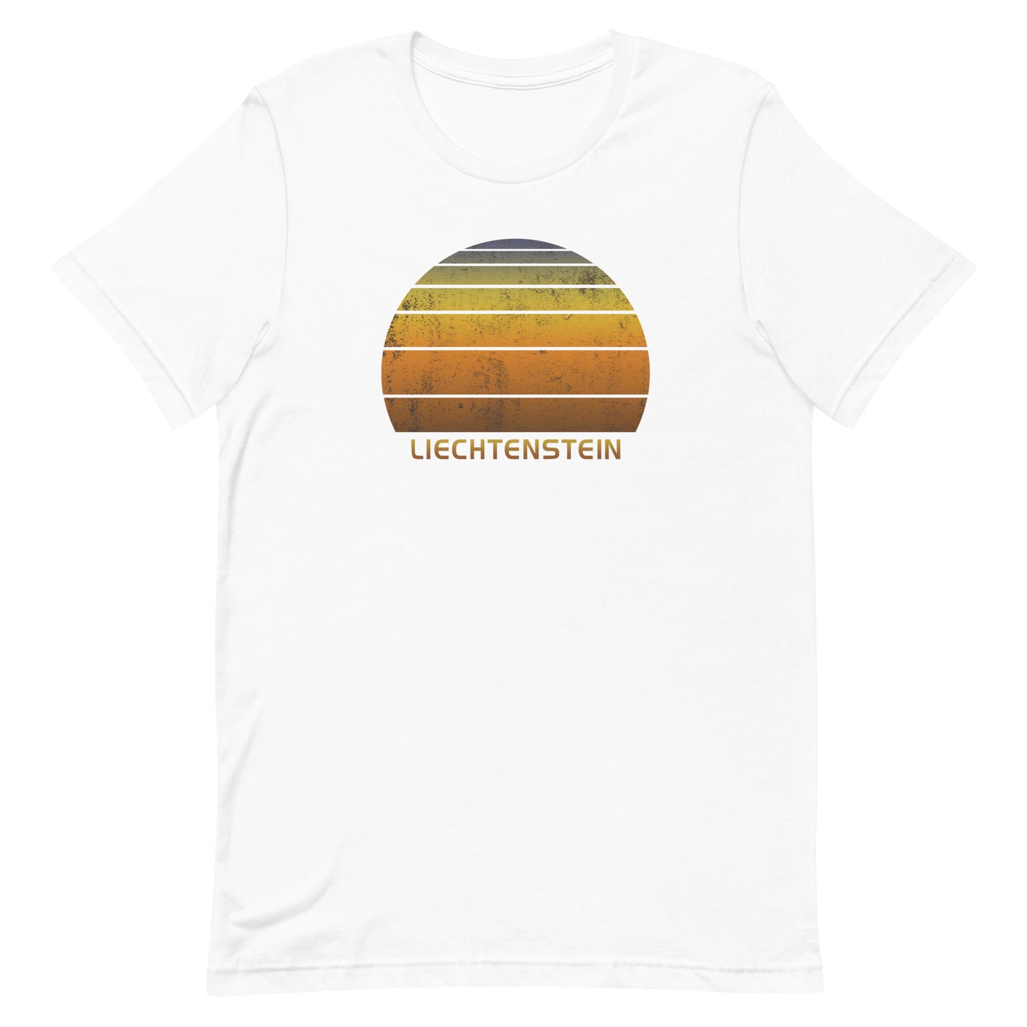 Retro Liechtenstein Unisex T-Shirt Sunset Vintage Native Vacation Souvenir Stylish