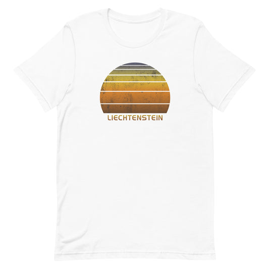 Retro Liechtenstein Unisex T-Shirt Sunset Vintage Native Vacation Souvenir Stylish