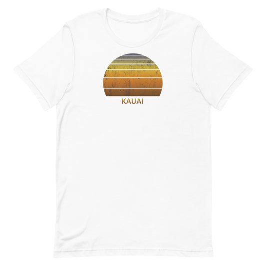 Retro Kauai Hawaii Unisex T-Shirt Vintage Sunset Vacation Souvenir