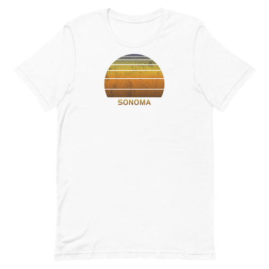 Retro Sonoma California Unisex T-Shirt Vintage Sunset Vacation Souvenir