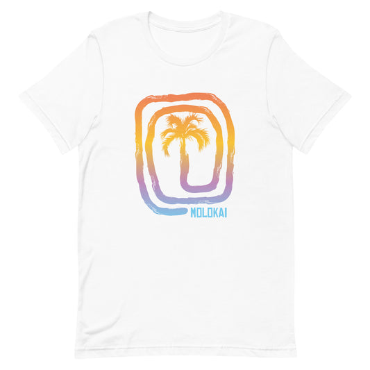 Cool Molokai Hawaii Beach Palm Tree Vacation Souvenir Unisex T-Shirt