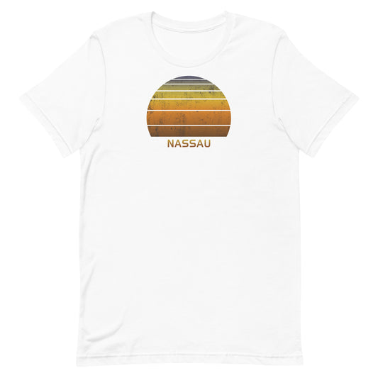 Retro Nassau Bahamas Unisex T-Shirt Vintage Sunset Vacation Souvenir