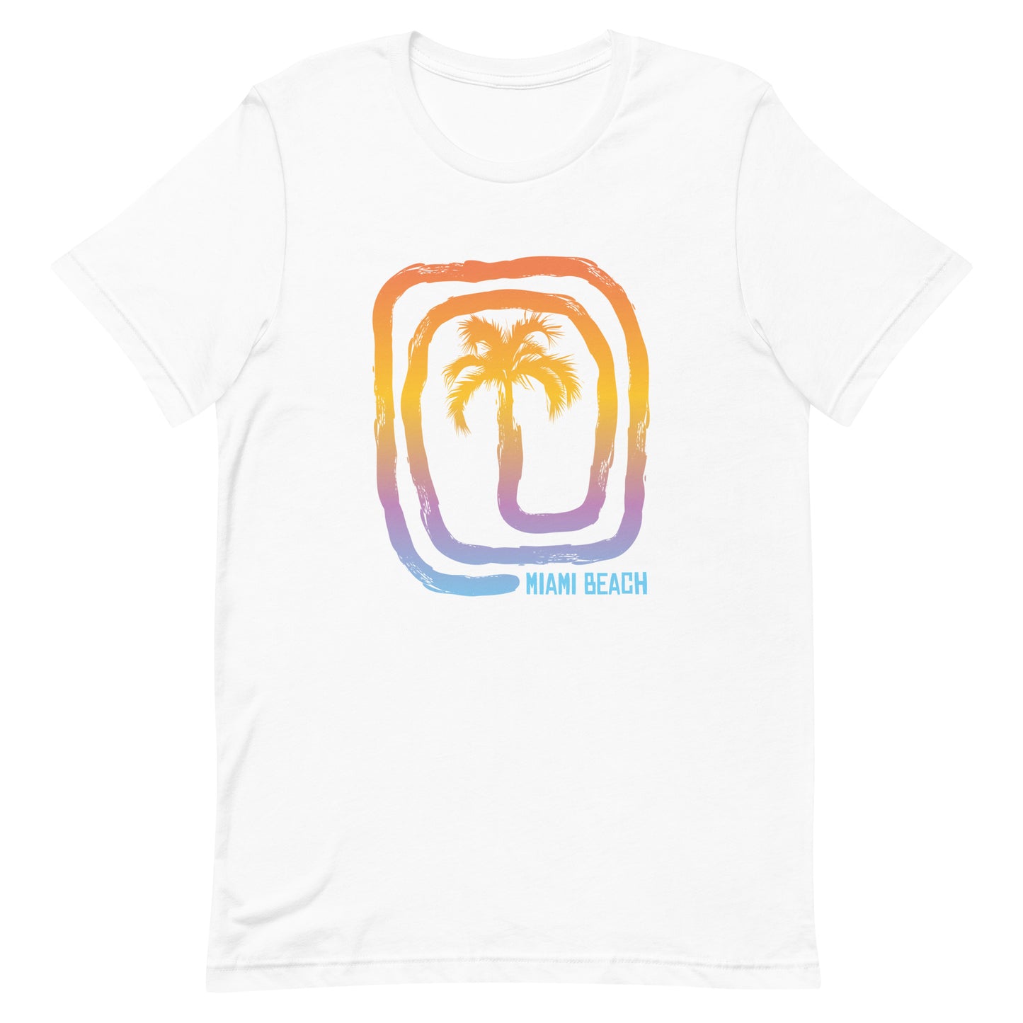 Cool Miami Beach Florida Palm Tree Souvenir Vacation Unisex T-Shirt