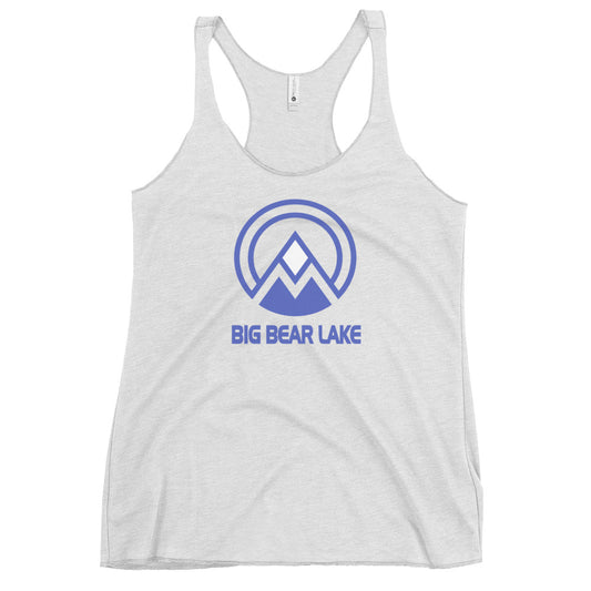 Big Bear Lake California Ski Resort Vacation Souvenir Women's Racerback Tank Top