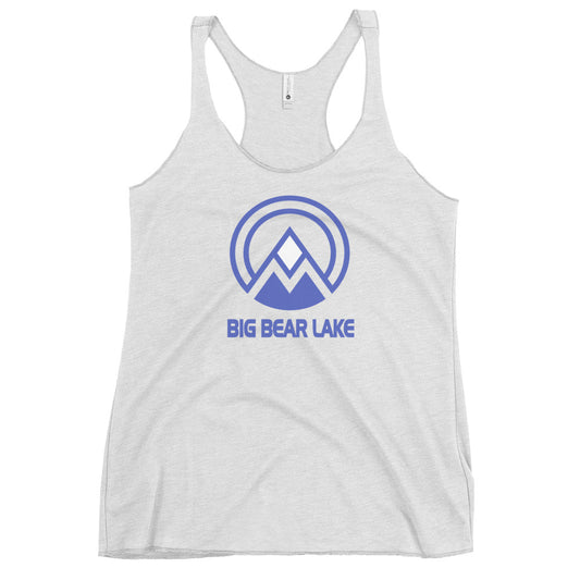 Big Bear Lake California Ski Resort Vacation Souvenir Women's Racerback Tank Top