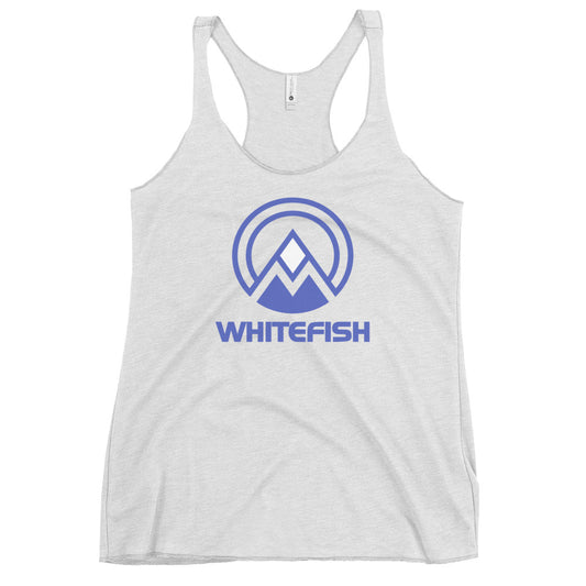 Whitefish Montana Ski Resort Vacation Souvenir Women's Racerback Tank Top