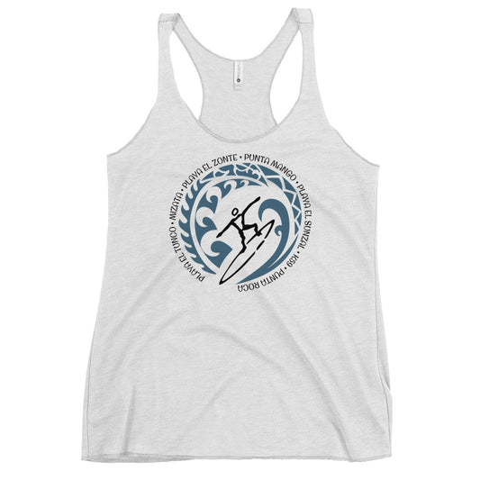 El Salvador Beach Women's Racerback Tank Top Vintage Surfing Fan Lover