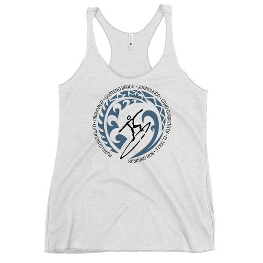 Colombia Colombian Women's Racerback Tank Top Vintage Surfing Fan Lover