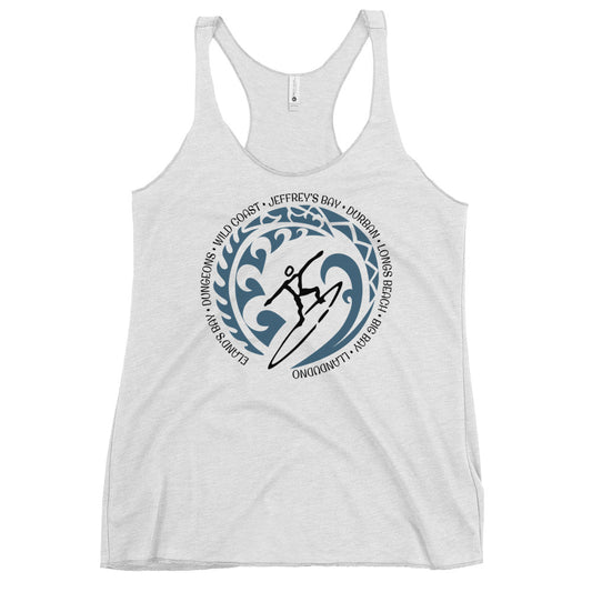 South Africa Women's Racerback Tank Top Vintage Surfing Fan Lover