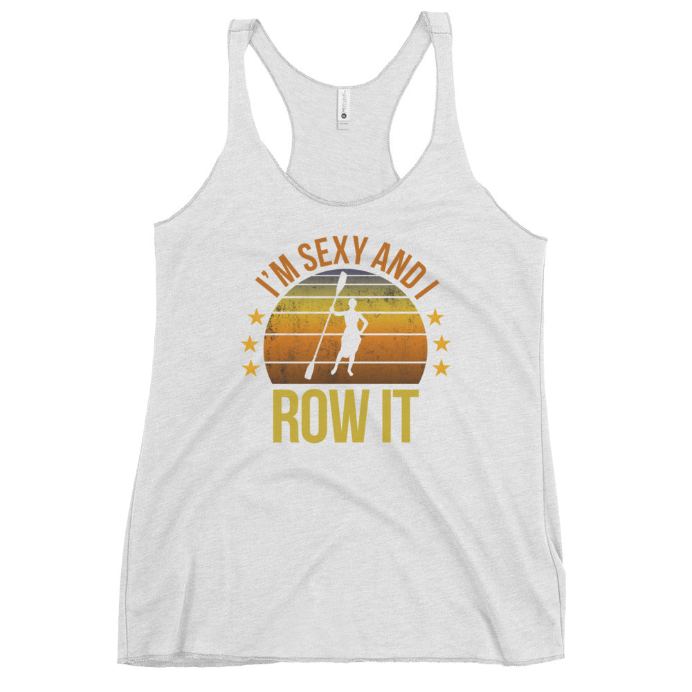 Funny Kayak Fan Canoeing Kayaking Female Quote Joke Sarcastic Women's Racerback Tank Top