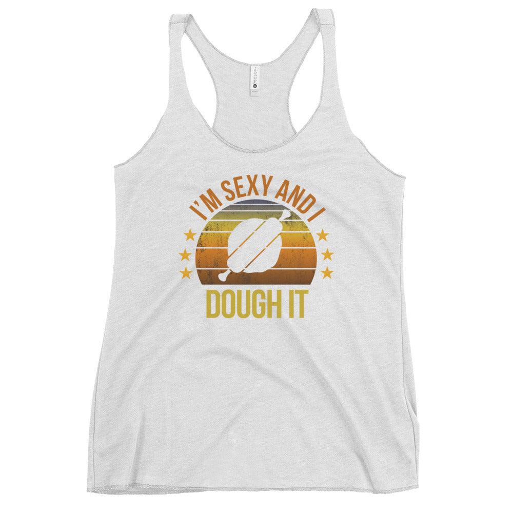 Funny Baker Pastry Chef Women's Racerback Tank Top Baking Fan Quote Joke Sarcastic Phrase Gifts