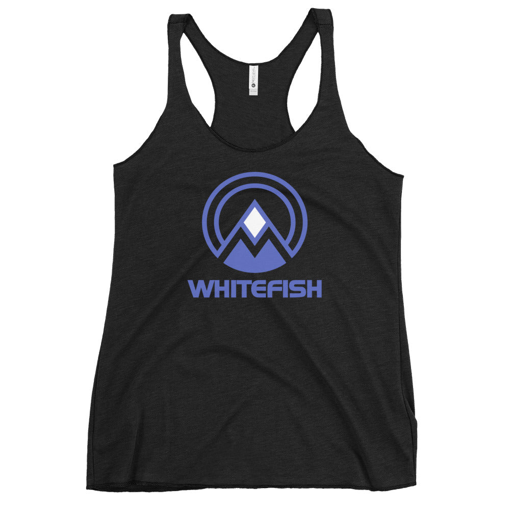 Whitefish Montana Ski Resort Vacation Souvenir Women's Racerback Tank Top