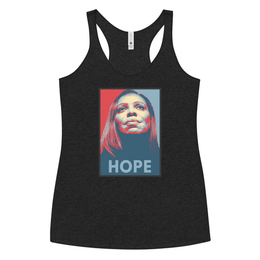 Letitia James Women's Racerback Tank Top Politics Anti Trump Political Democrats