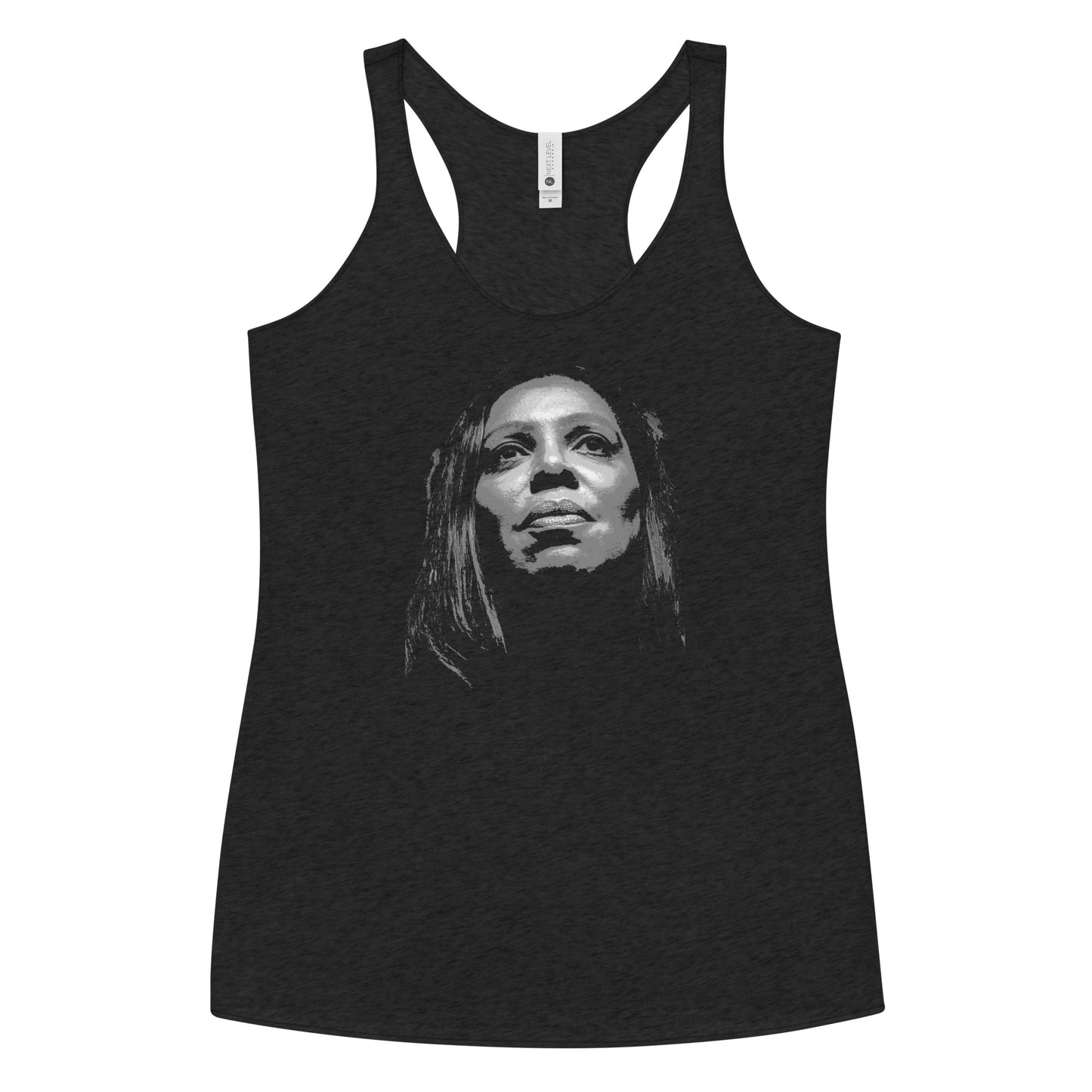 Letitia James Women's Racerback Tank Top Anti Trump Political Democrats Politics