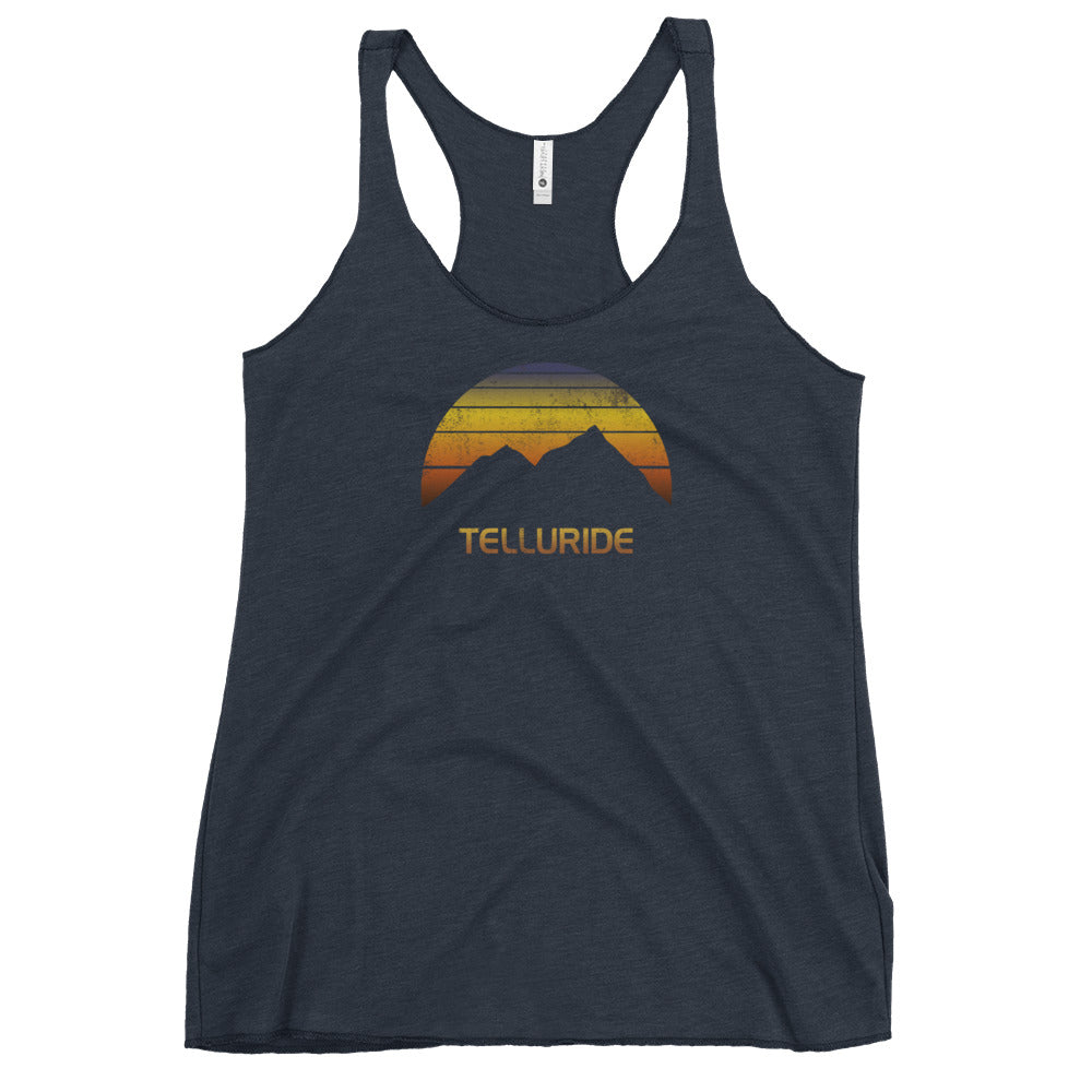 Retro Telluride Colorado Women's Racerback Tank Top