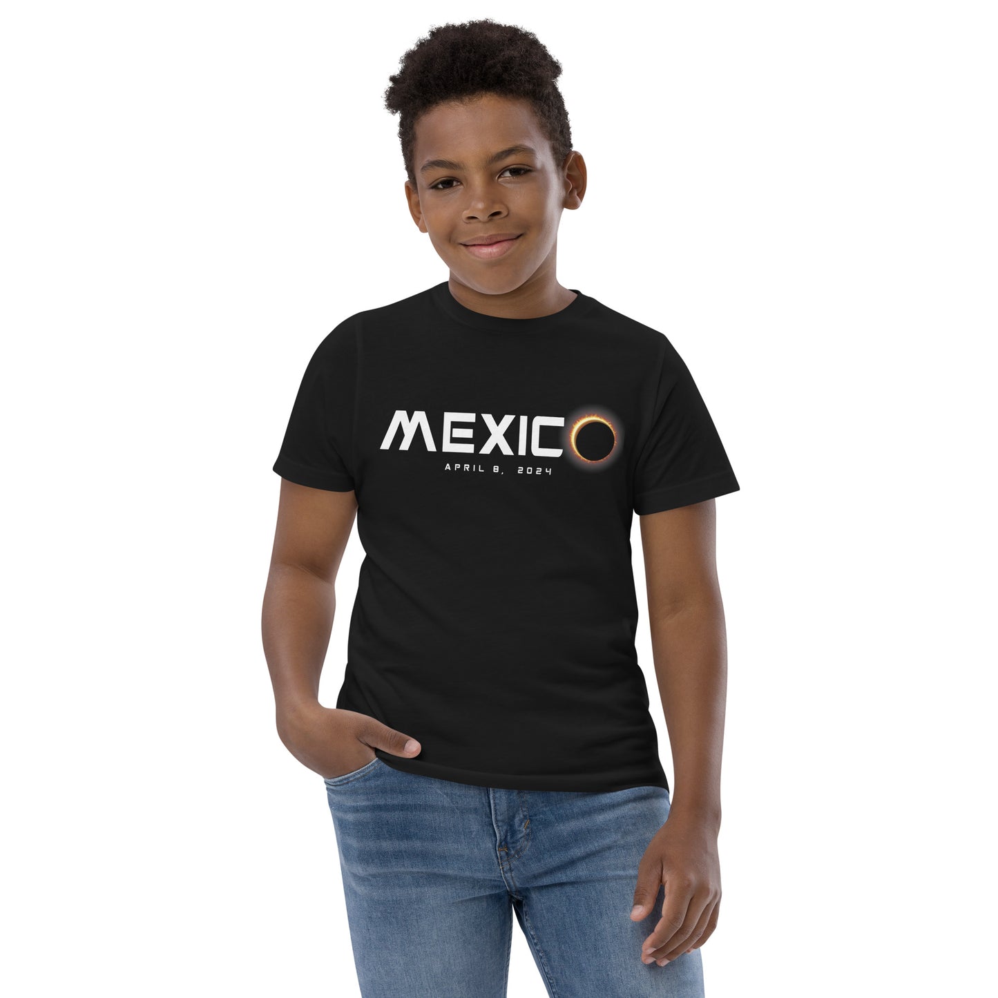 Mexico 2024 Eclipse Souvenir April 8 Youth Jersey T-Shirt