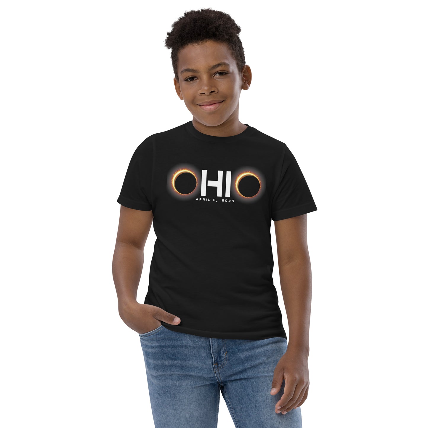 Ohio 2024 Eclipse Souvenir April 8 Youth Jersey T-Shirt