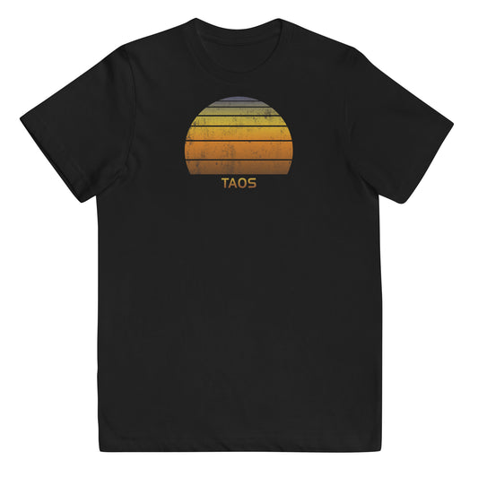 Retro Taos New Mexico Vintage Sunset Vacation Souvenir Youth Jersey T-Shirt