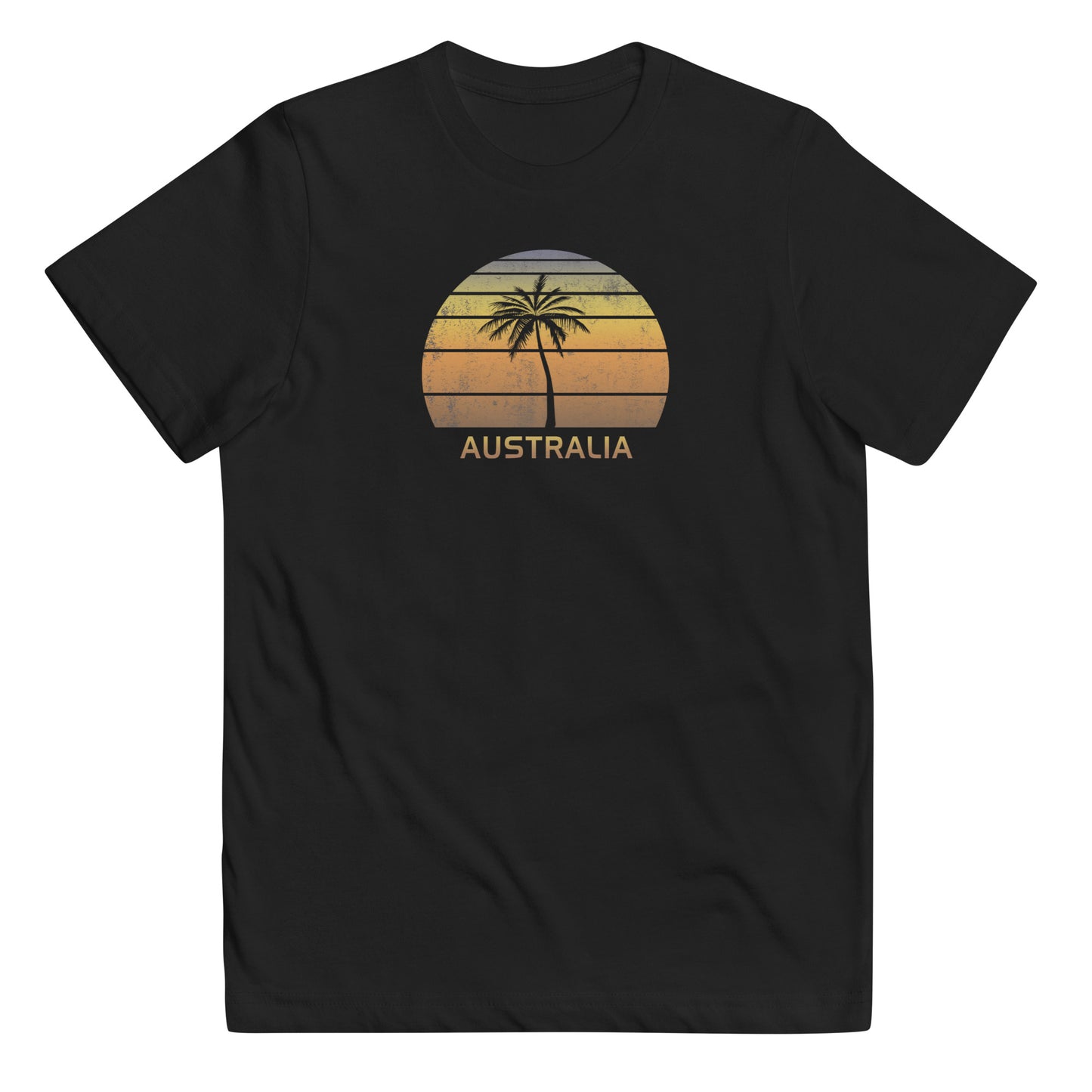 Retro Australia Vintage Sunset Beach Vacation Souvenir Youth Jersey T-Shirt