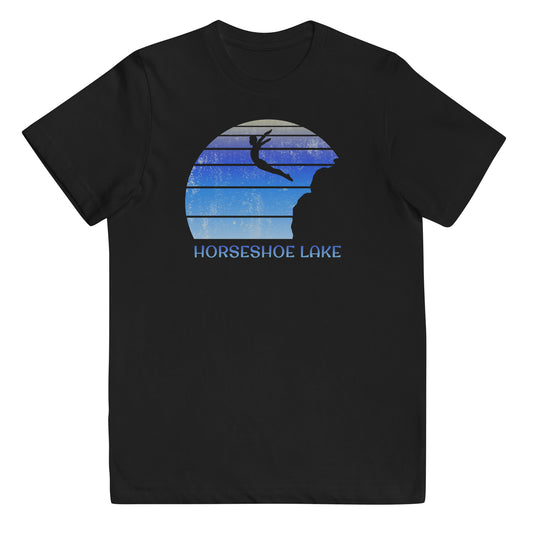 Horseshoe Lake Alberta Canada Cliff Diving Fan Youth Jersey T-Shirt