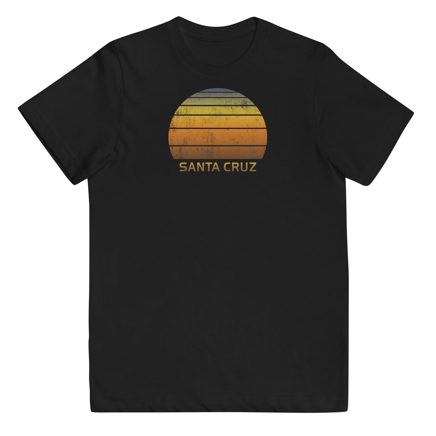 Retro Santa Cruz California Vintage Sunset Vacation Souvenir Youth Jersey T-Shirt