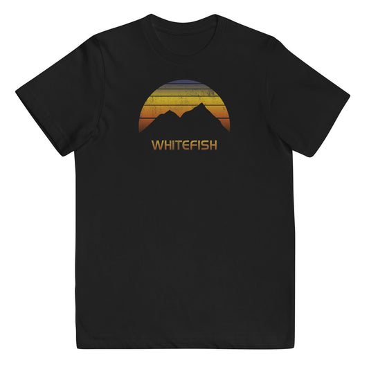 Retro Whitefish Montana Youth Jersey T-Shirt